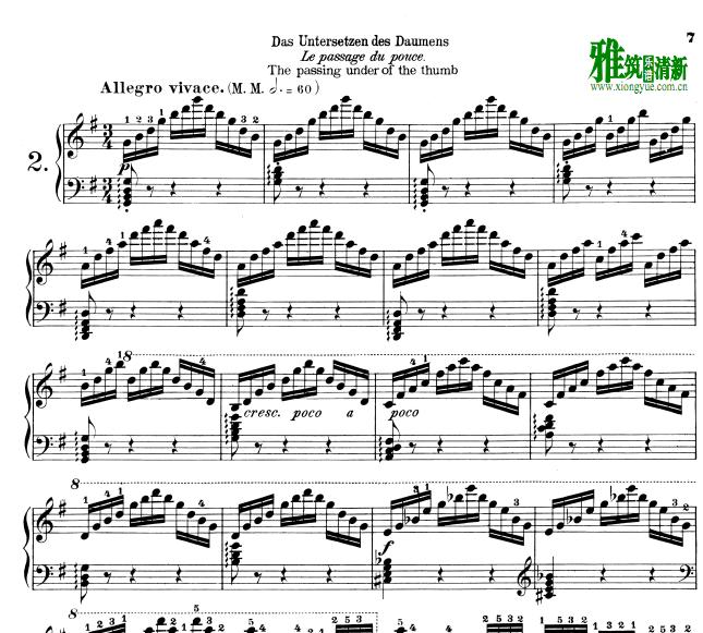 车尔尼 Estudo Op.740 No.2钢琴谱-Czerny