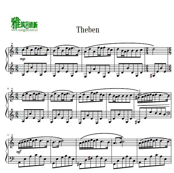 Oskar Schuster - Theben钢琴谱