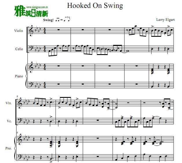 Hooked On Swing钢琴三重奏谱