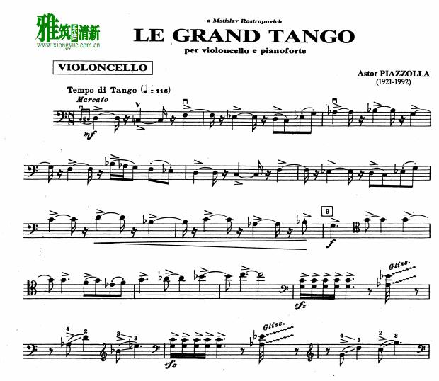 PIAZZOLLAƤ - Le Grand Tango