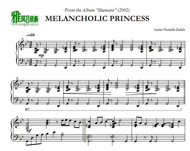 Aziza Mustafa Zadeh - Melancholic Princess爵士钢琴谱