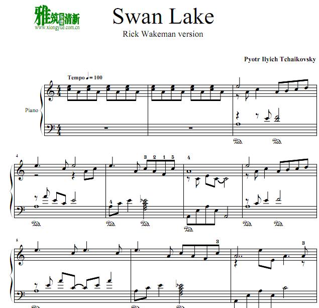 RICK WAKEMAN 天鹅湖钢琴谱