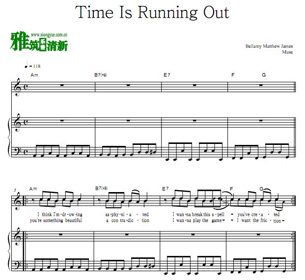 Muse - Time Is Running Out  