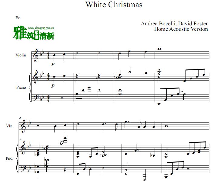 Andrea Bocelli, David Foster - White ChristmasСٸٰ