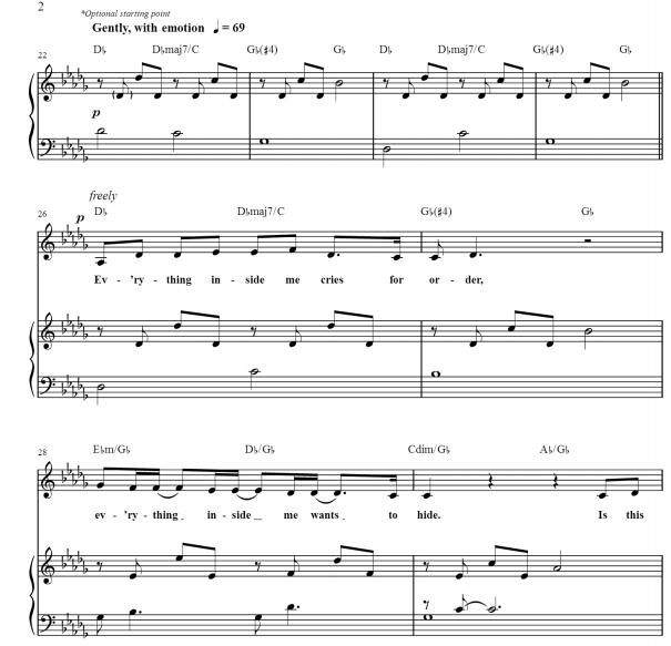 FRANCESCA BATTISTELLI - Be Born In Me钢琴伴奏谱4