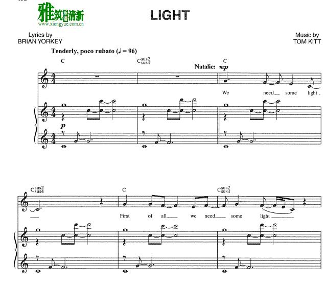 近乎正常Next to Normal - light钢琴伴奏谱