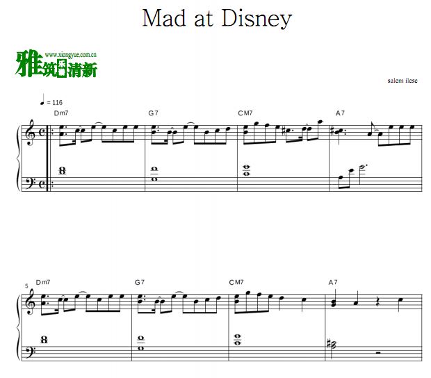 salem ilese - Mad at Disney钢琴谱