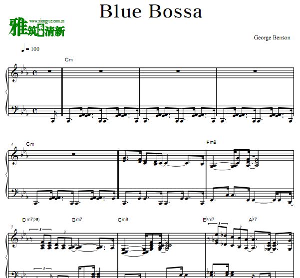 george benson - blue bossa钢琴谱