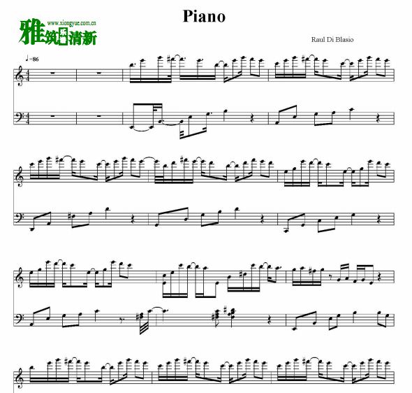 Raul Di Blasio - Piano钢琴谱