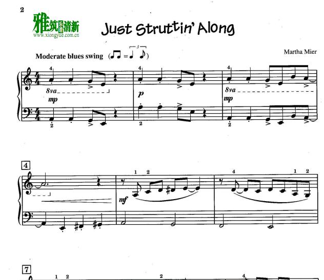 Just Struttin' Along钢琴谱