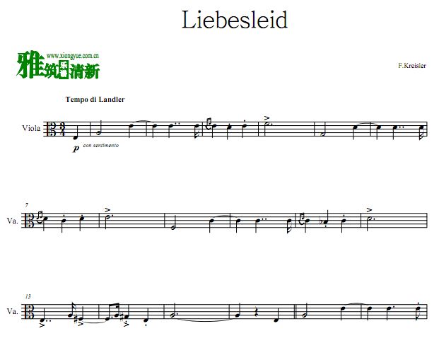  F.Kreisler - Liebesleid