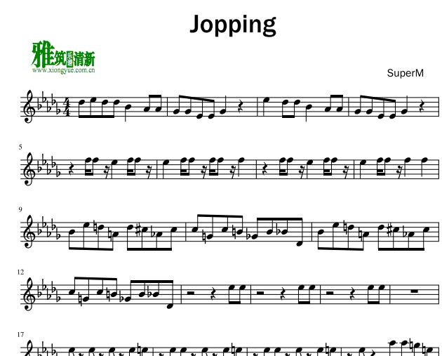 SuperM - Jopping小提琴谱