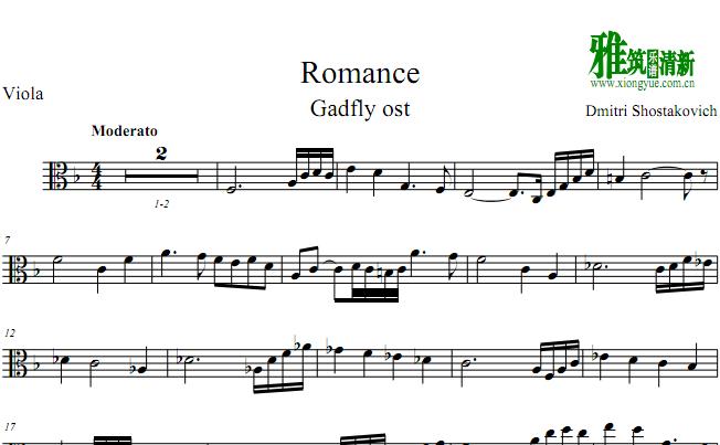 Ф˹άRomance (The Gadfly, op.97a Suite)