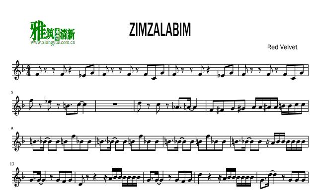 red velvet - zimzabalim小提琴谱