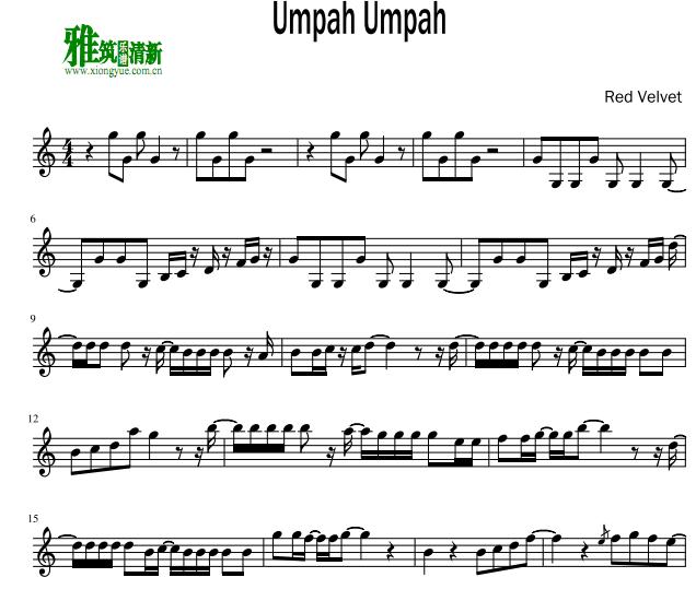 red velvet - umpah umpah小提琴谱