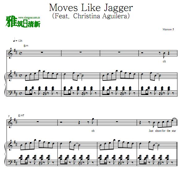 Maroon5 - Moves Like Jagger (Feat. Christina Aguilera)ٰ