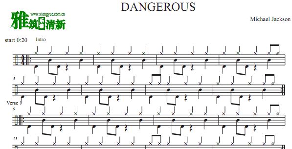 Michael jackson - Dangerous爵士鼓谱
