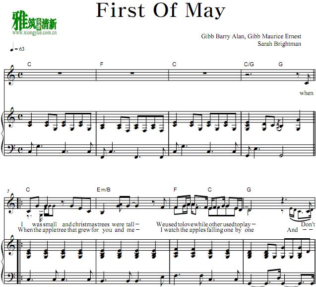  ɯ·RSARAH BRIGHTMAN - FIRST OF MAYٰ