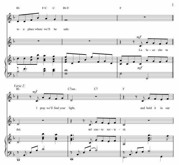 Josh Groban - The Prayer钢琴伴奏谱2