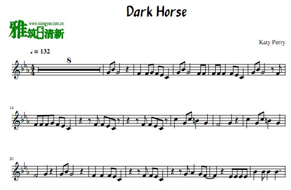 Dark horse小号谱