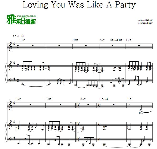 Marlena Shaw - Loving You Was Like A Party弹唱钢琴谱 歌谱