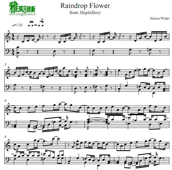 maplestory - Raindrop Flower钢琴谱