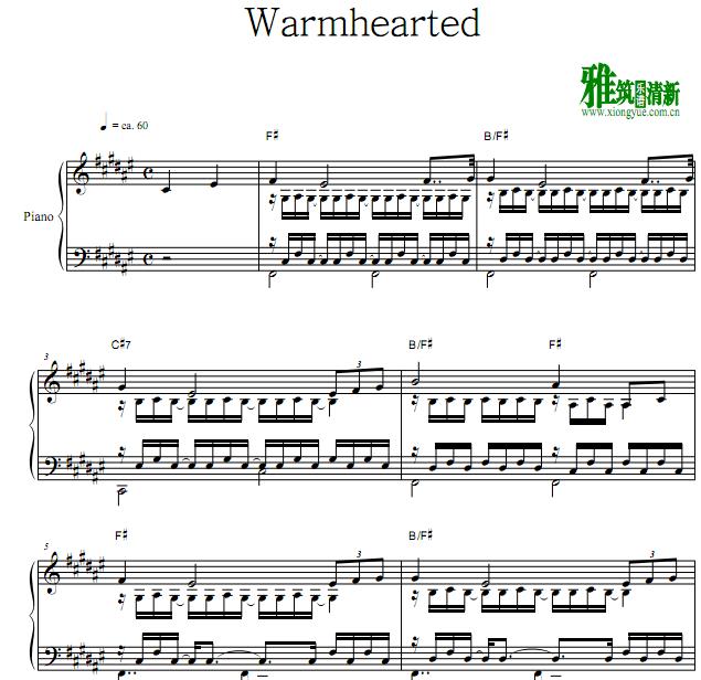 密会Warmhearted钢琴谱