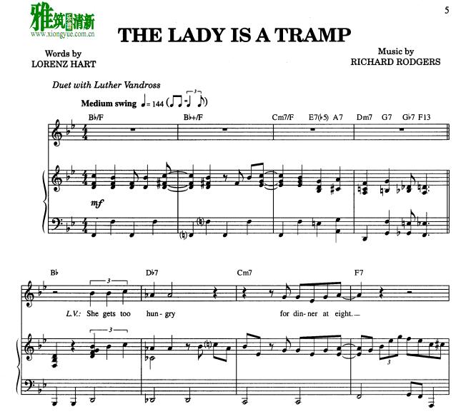 The Lady Is a Tramp钢琴伴奏谱