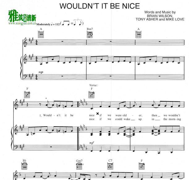 THE BEACH BOYS - Wouldn't It Be Nice