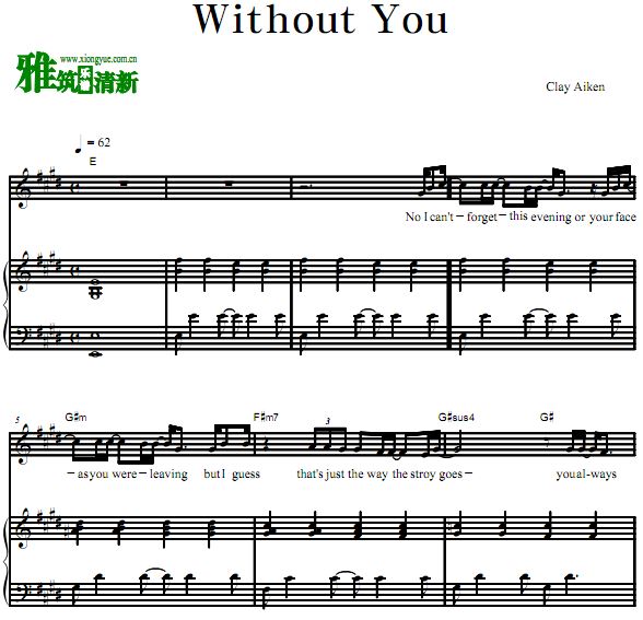 ClayAiken - Without Youٰ 