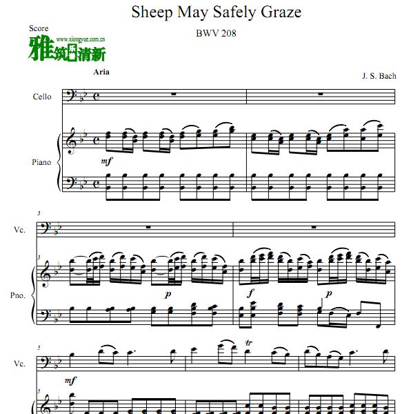 ͺ Sheep May Safely Graze BWV 208 ڰسԲݴٸٺ