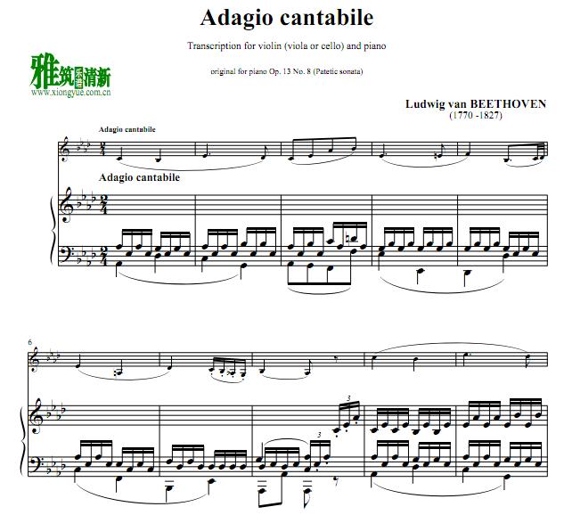  Adagio Cantabile Op 13 No 8Сٸ