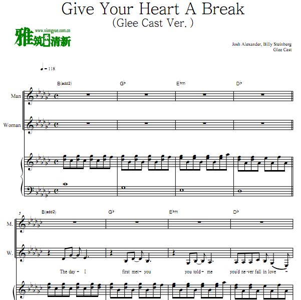 Give Your Heart A BreakGlee Cast Versionٵ 