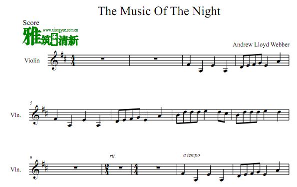 Ӱ The Music Of The NightС