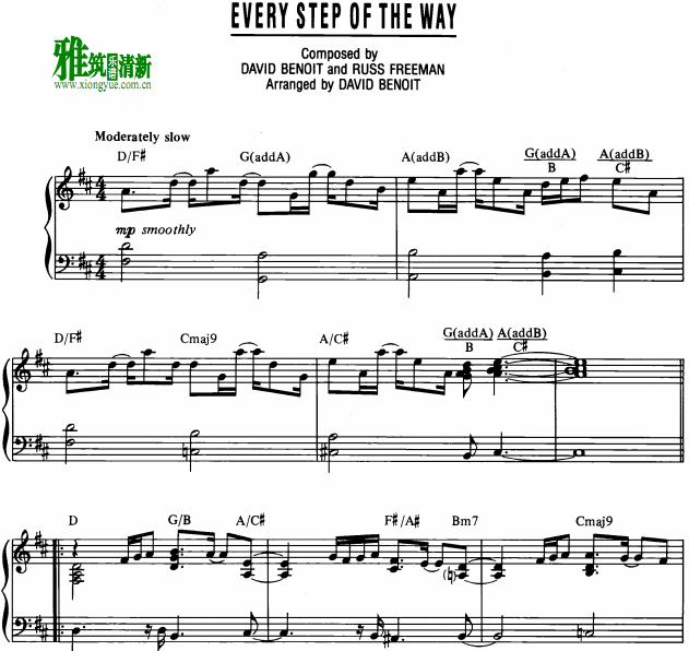 David Benoit - Every Step of the Way钢琴谱