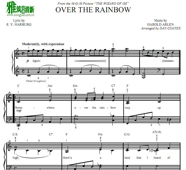 DAN COATES - Over the Rainbow ״ָ