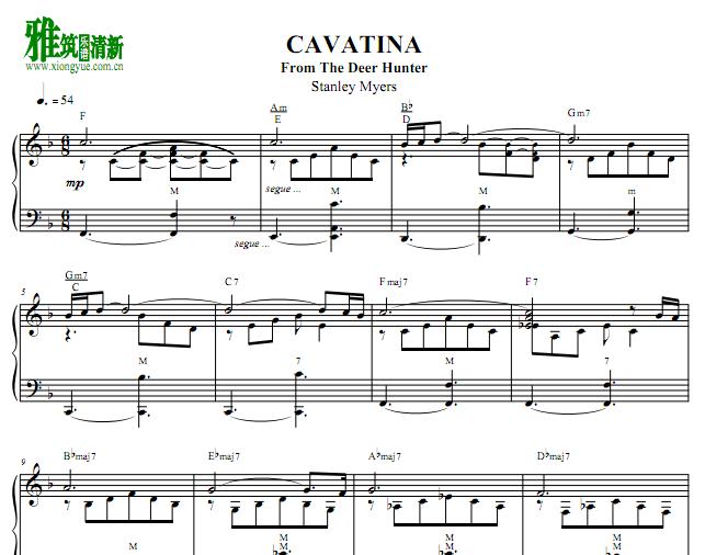 猎鹿人The Deer Hunter - CAVATINA手风琴谱