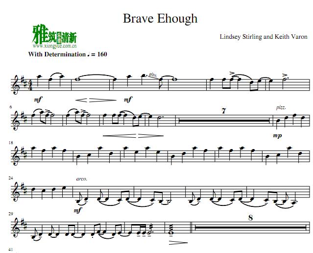 Lindsey Stirling - Brave enough小提琴谱