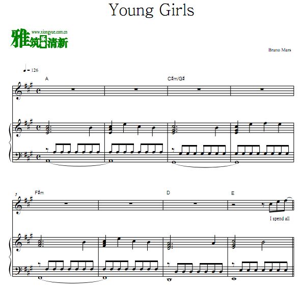 Bruno Mars - Young Girlsٵ