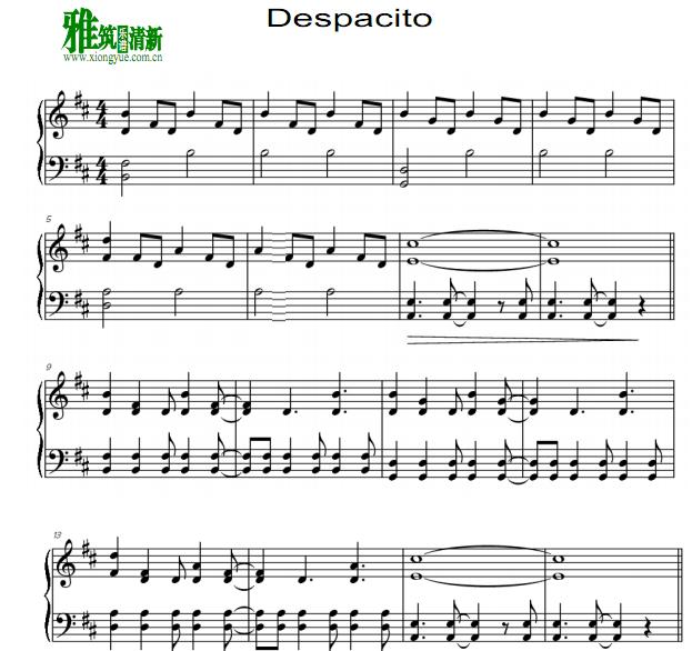 Despacito马林巴谱