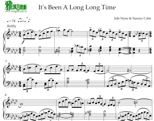 Harry James - It's been a long long time钢琴谱