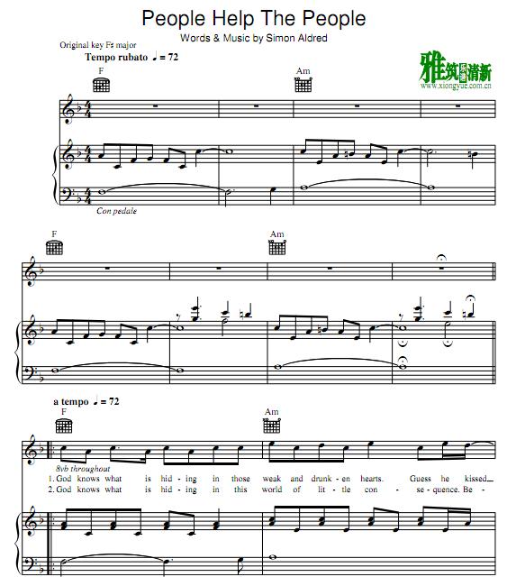 Birdy - People Help The Peopleٰ F