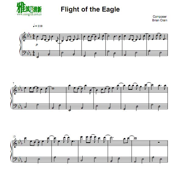 brian crain - Flight of the eagle钢琴谱