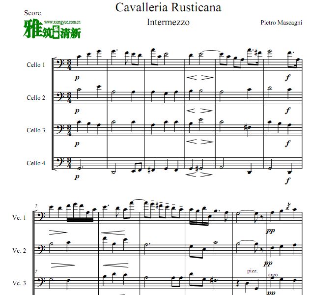 ˹ ʿ Cavalleria rusticanaIntermezzo