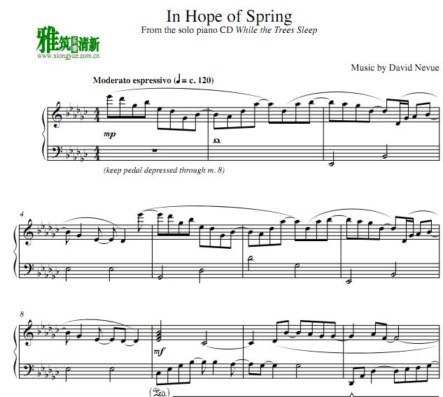 David Nevue - In Hope of Spring钢琴谱
