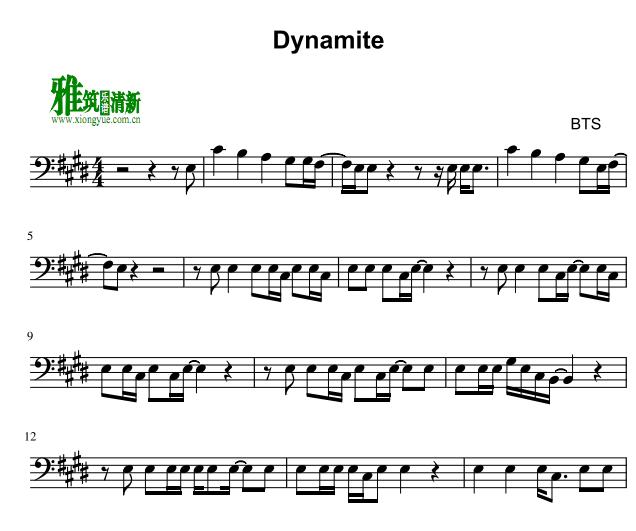 bts - dynamite大提琴