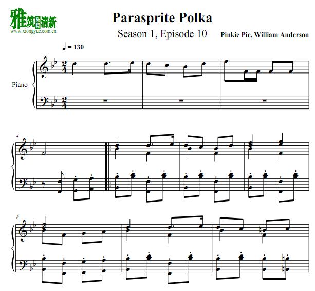 Parasprite Polka钢琴谱