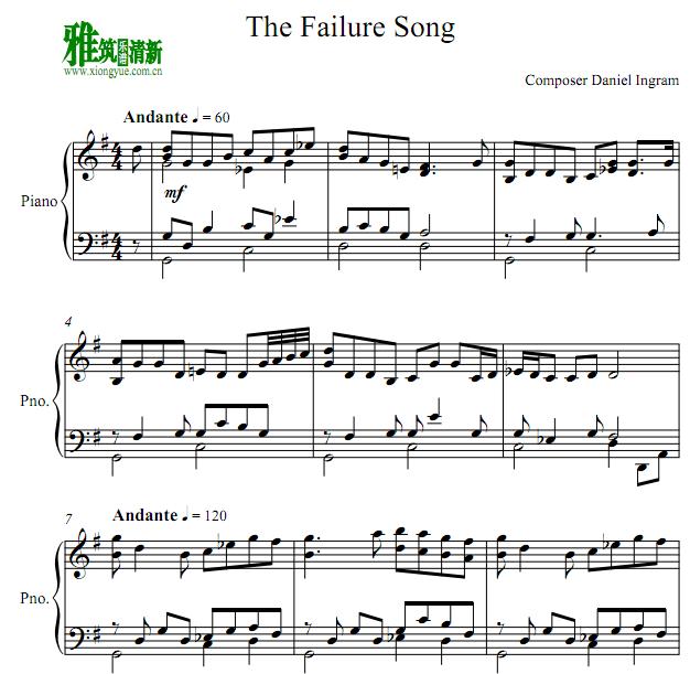 The Failure Song钢琴谱