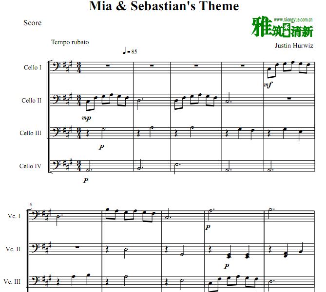 Mia & Sebastian's Theme ֮ LA LA LAND