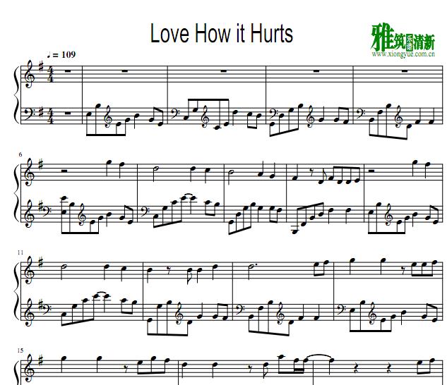 Axel Johansson - Love How it Hurts钢琴谱